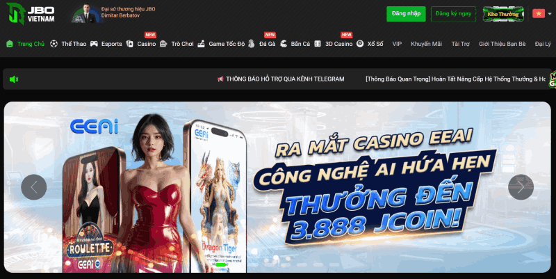 trang chủ nhà cái JBO