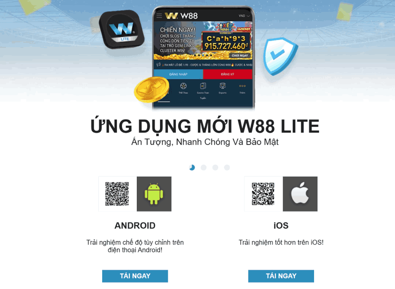 ứng dụng W88